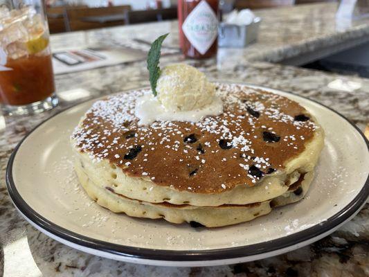 Blueberry pancakes