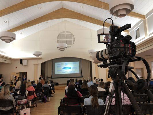 Shooting a wellness event in Cupertino...