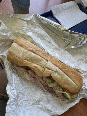 Warm Italian sub