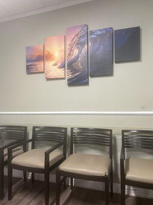 This is the waiting room at United Imaging in Huntington Beach.