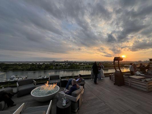 Porch area with views of the Potomac