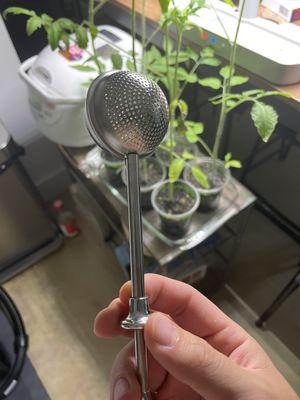 Tea ball strainer