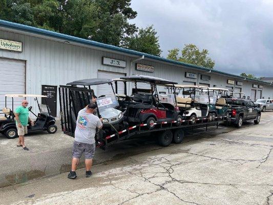 Loading up at our south shop on Vista Drive!