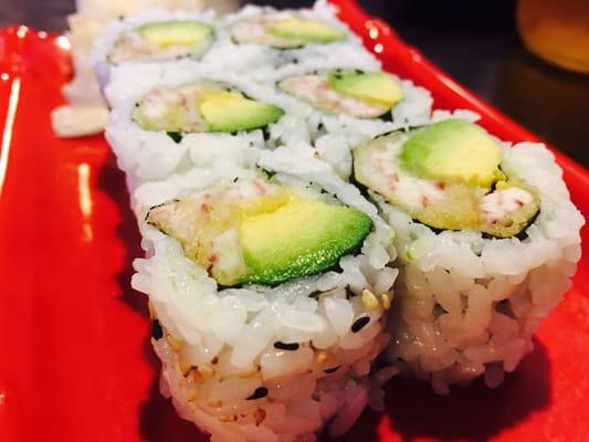 The CC Roll! Yeah! Taro & avocado :)...