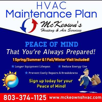 McKeown's Heating and Air Services Peace of Mind