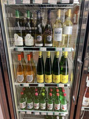 Great selection of cold wine