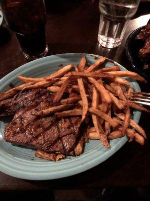 Ribeye and steak fries