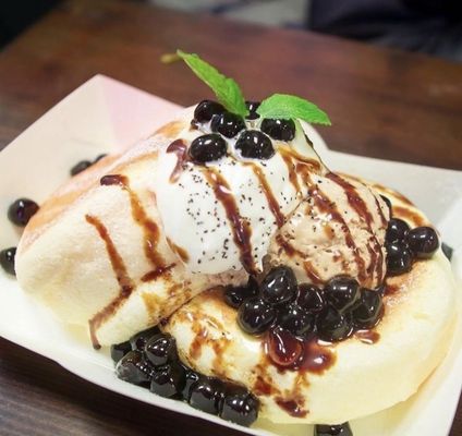 boba japanese fluffy pancakes