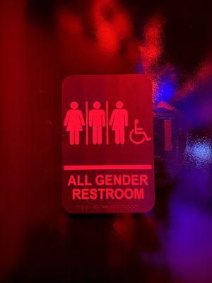 All gender restrooms for inclusivity :)