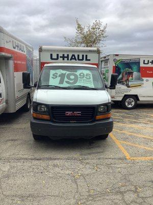 UHaul trucks with competitive pricing.