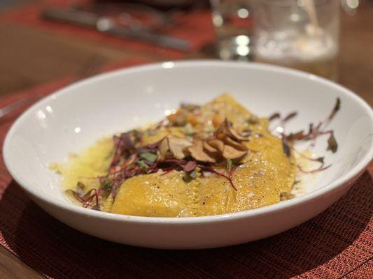 Butternut squash ravioli