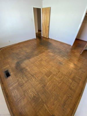 Parquet flooring to be resanded!