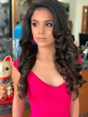 Pageant Makeup and Hairstyle