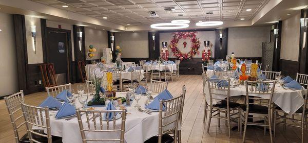 The lovely banquet room