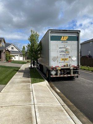 This is the trailer that was brought to my home in Vancouver Washington