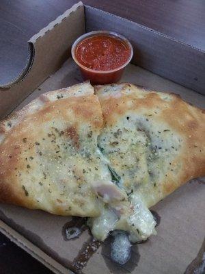 Chicken Florentine Calzone delivered