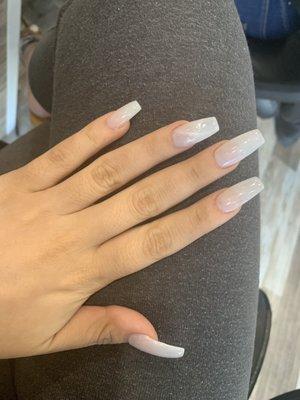 Acrylic full set with gel polish