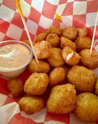 Cheese Curds with Bacon Ranch