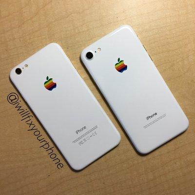 Jet white and matte white retro edition iphones 6 and 7