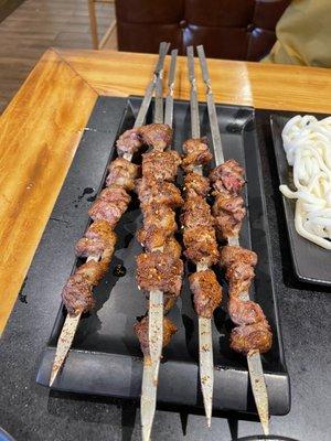 Lamb skewers