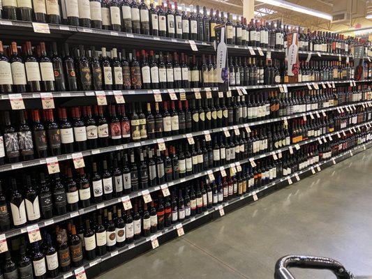 Large wine selection