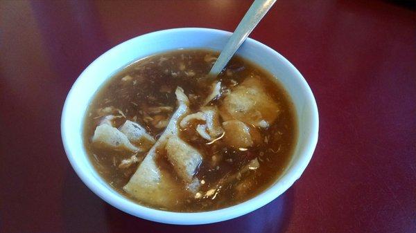 Hot & Sour soup--not bad.