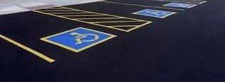 Parking lot striping