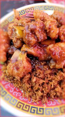 Orange Chicken w/ Brown  Rice.