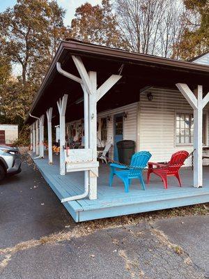 Outdoor seating area.