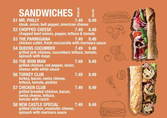 Our Sandwhich Menu  Call and Order now!