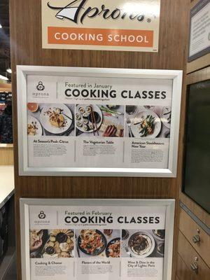 Apron cooking classes