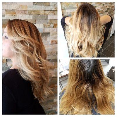 Color correction  Rooted color melt