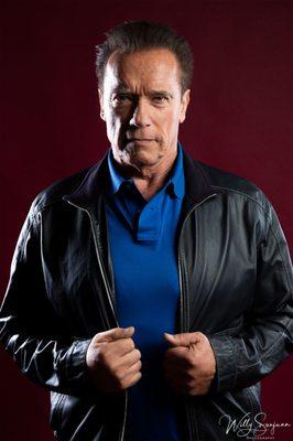 Former Governor of California and actor Arnold Schwarzenegger photographed by Willy Sanjuan for Associated Press