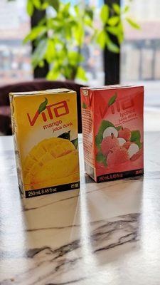 Vita Mango Vita lychee drinks available