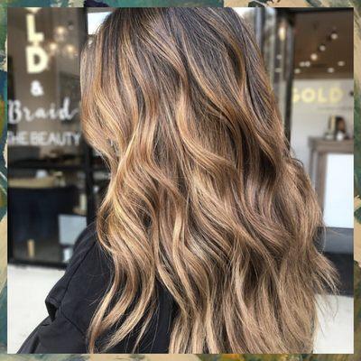 Perfect fall tones! Color by Sara G. She works at our G&B Mission Viejo location!