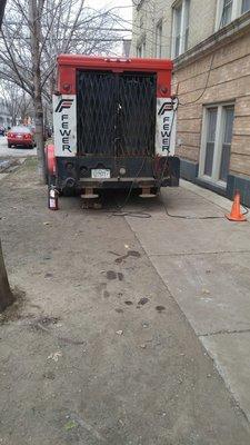 How is driving and parking on the sidewalk acceptable in any situation?  Is this a new form of entitlement?