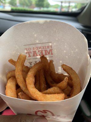 Curly fries (I ate half before remembering to take the picture).