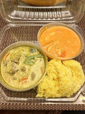 Curry lovers combo (green curry and red curry)