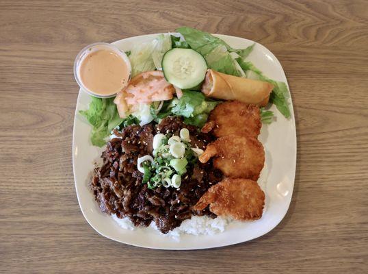 Beef & Shrimp Plate