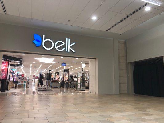 Belk department store, MAC cosmetics shop, accessories and shoes