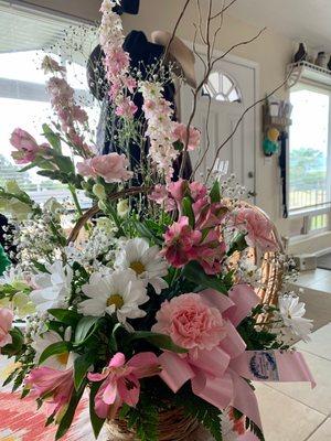 Welcome Baby Girl arrangement