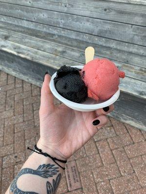 black lemonade and strawberry lavender