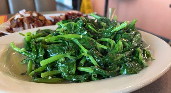 Snow pea leaves