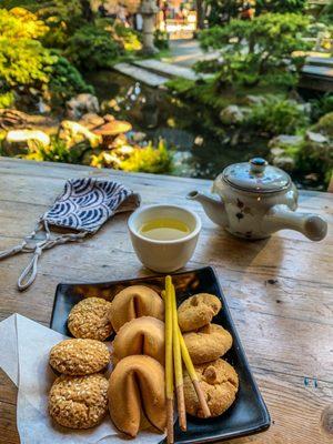 Tea House Cookies & Sencha 煎茶... and Enya ;)