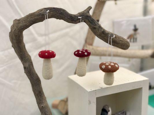 Felt mushrooms!