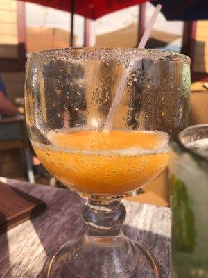 Blood orange frozen margarita