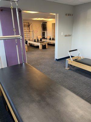 Private Pilates space and Group Class area