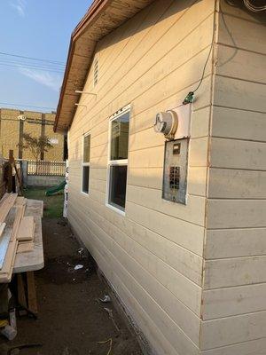 New siding and new windows