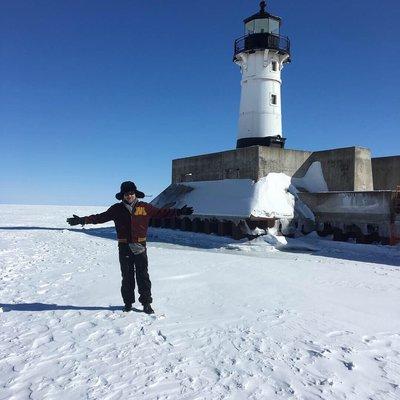 Dr. Stachowicz on one of his loves, Lake Superior