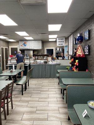 Inside view, walk up to the counter to order.